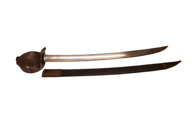 French Naval Boarding Cutlass with Scabbard by Chatellerault Armory 1847