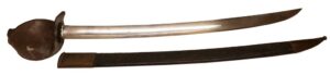 French Naval Boarding Cutlass with Scabbard by Chatellerault Armory 1847