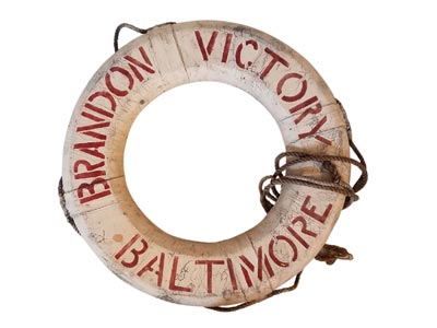 Life Ring from WW II Victory Ship "Brandon Victory"