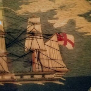 Detail Wool Work of a British Merchant Navy Masted Barque