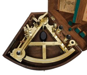 Spence Browning & Rust  Double Frame Brass Sextant Early to Mid 19th Century