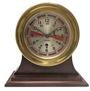 Chelsea Radio Room Clock  Pre WW II Period  12/24 Hour Face