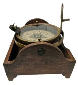 Historically Important F.W. Lincoln Jr. Signting Compass Mid 19th Century