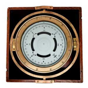 WW II Period Large Naval Ship Compass By Lionel Corp 1942