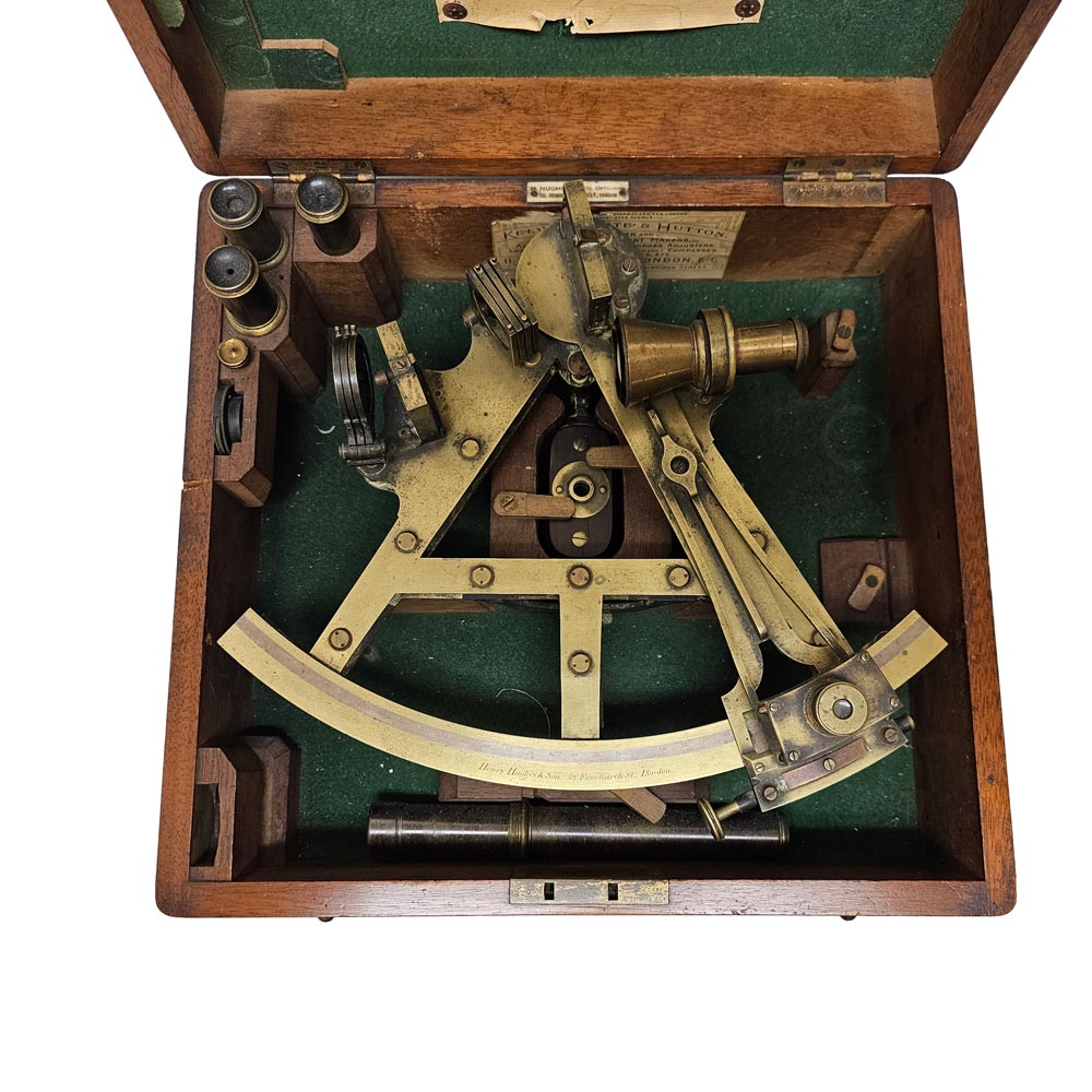 Henry Hughes & Son Double Frame Sextant/QuintantCa 1895 | Land and Sea ...