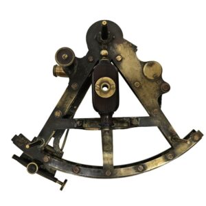 Henry Hughes & Son - London Double Frame Brass Sextant/Quintant