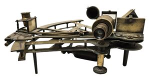 Henry Hughes & Son - London Double Frame Brass Sextant/Quintant