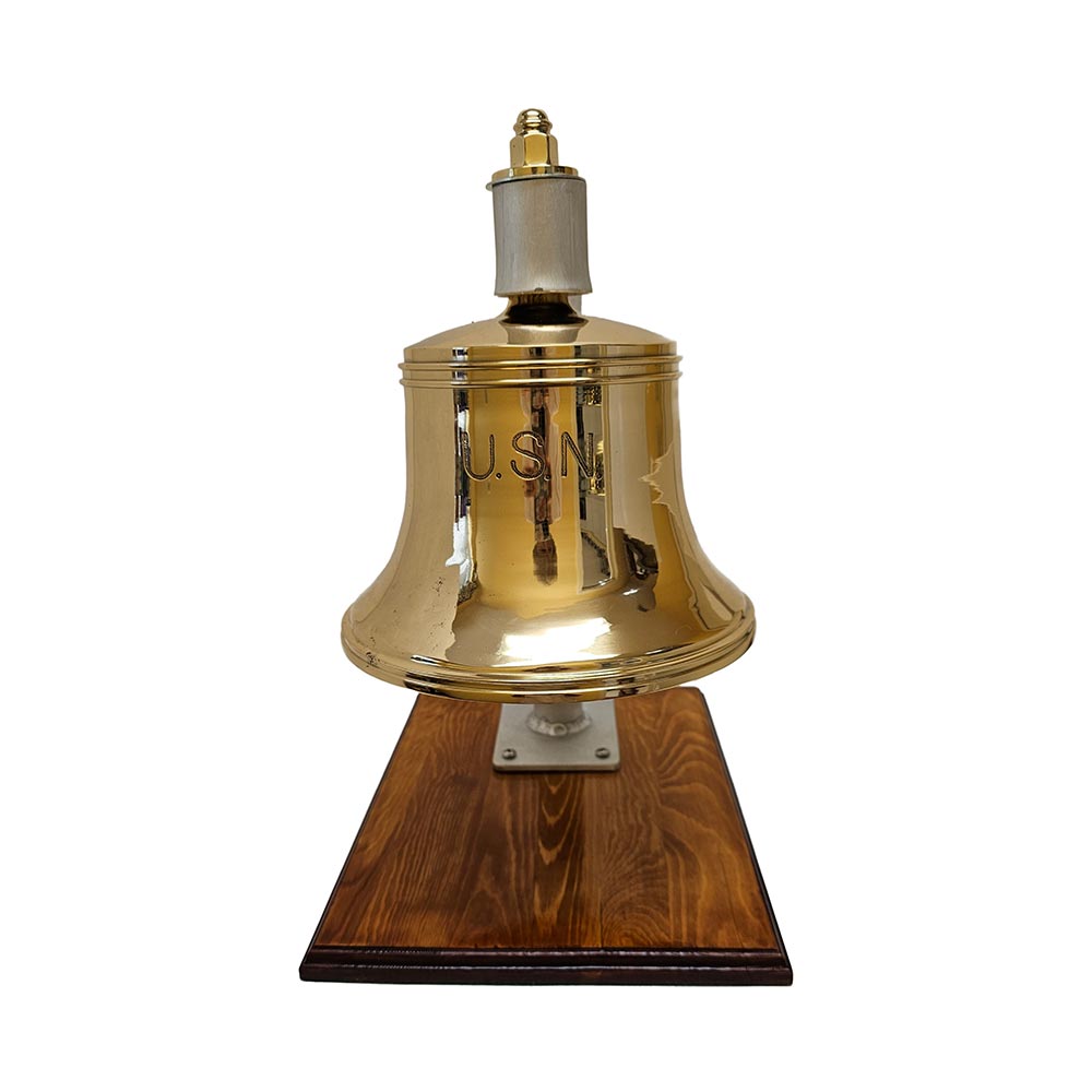 Original U.S. WWII U.S.N. Marked Cast Iron Navy Quarterdeck Bell by Ha –  International Military Antiques